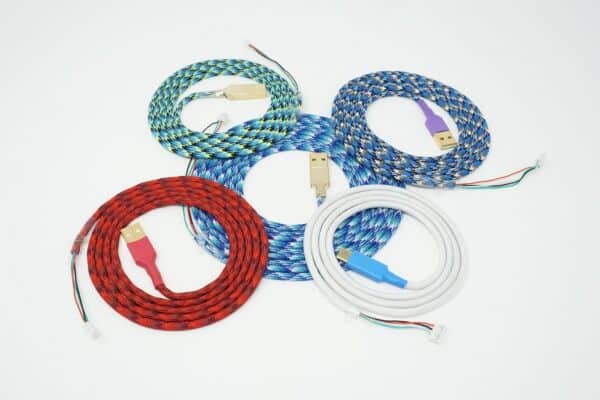 Ultra flexible replacement mouse cables with infinite color options
